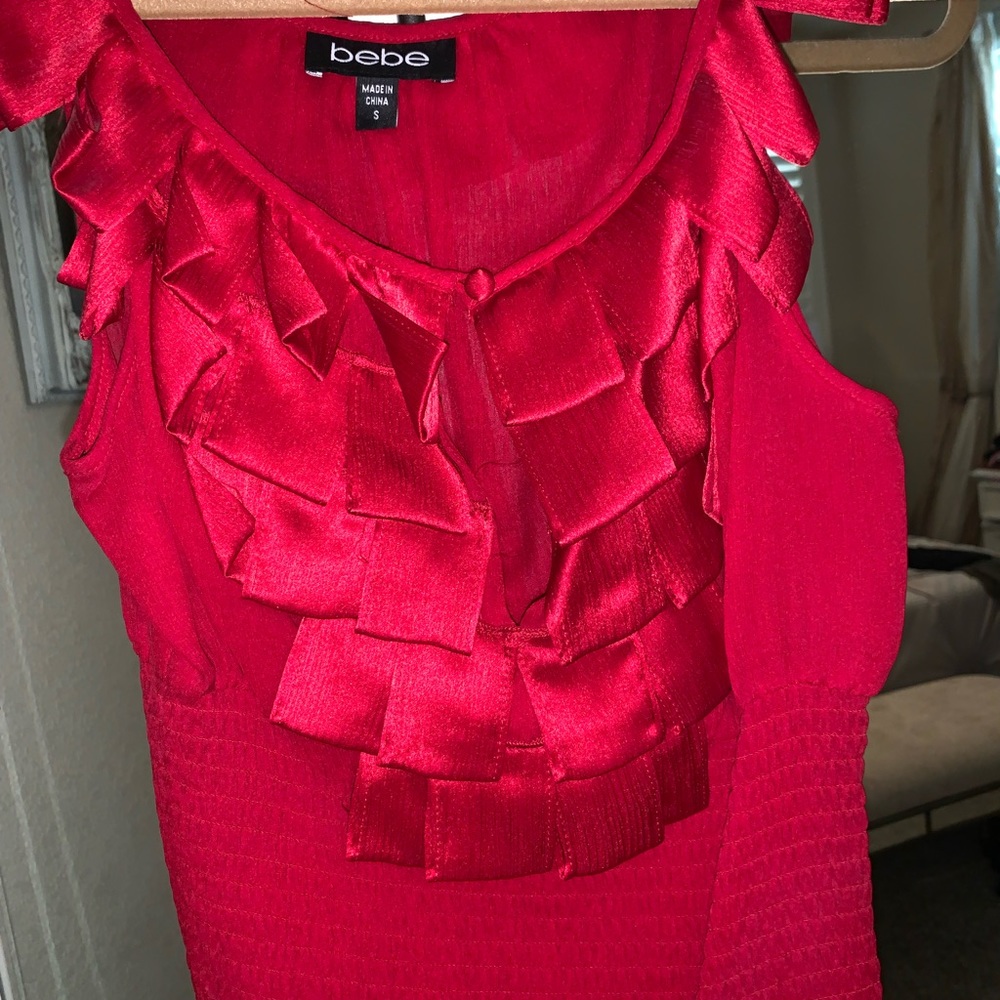 Bebe Red Top - image 2